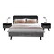 Armen Living Mohave 3 Piece Acacia King Bed and Nightstands Bedroom Set SETMVBDKG3A - alternate 1